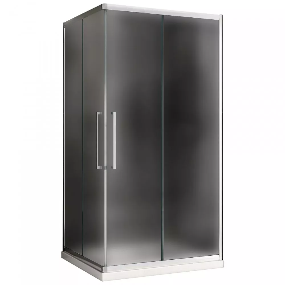 

Душевой уголок Abber Schwarzer Diamant AG02129MH 120x90, профиль хром матовый, стекло матовое