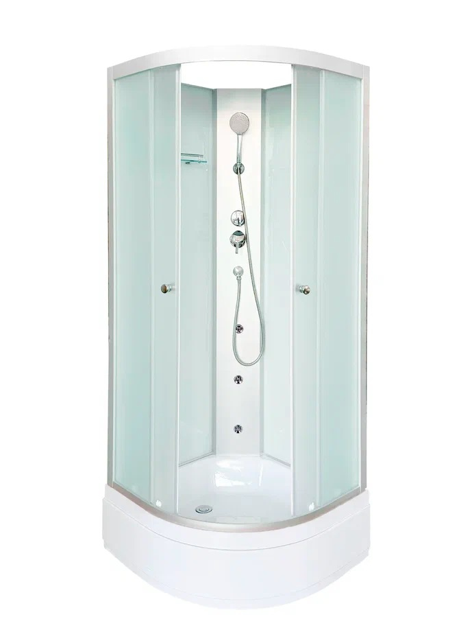 

Душевая кабина DTO LM710N с гидромассажем (100х100х200), средний поддон (27 см), профиль хром, стекло матовое (4 мм), 4 места