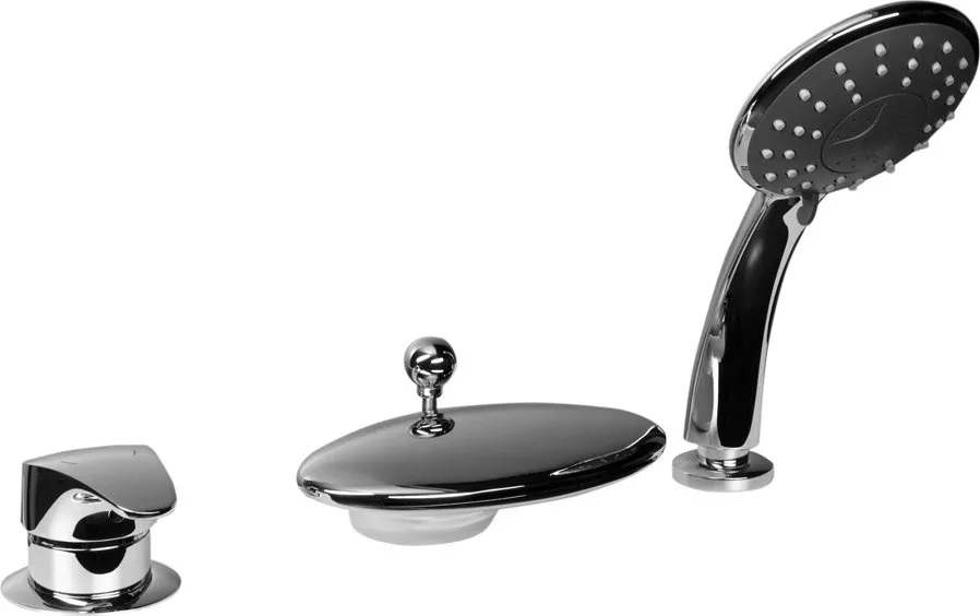 Смеситель для ванны Bravat Niagara хром (F5140197CP-RUS), цвет серый - фото 1
