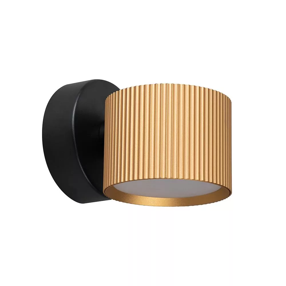 

Светильник настенный Feron HL4580 ARIA 12W, 230V,GX53, золото+черный IP20