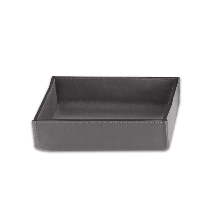 

DECOR WALTHER (NAPPA TAB S) Лоток для мелочей, натуральная кожа 5,5 X 17 X 17 см, цвет дымчато-серый (SMOKE GREY)
