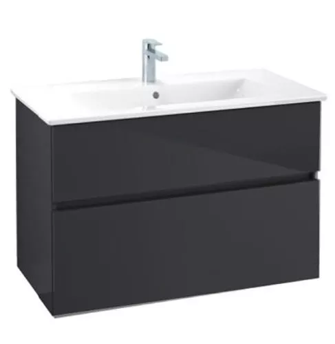 

Тумба под раковину Villeroy&Boch Verity Line 75.5 черная матовая