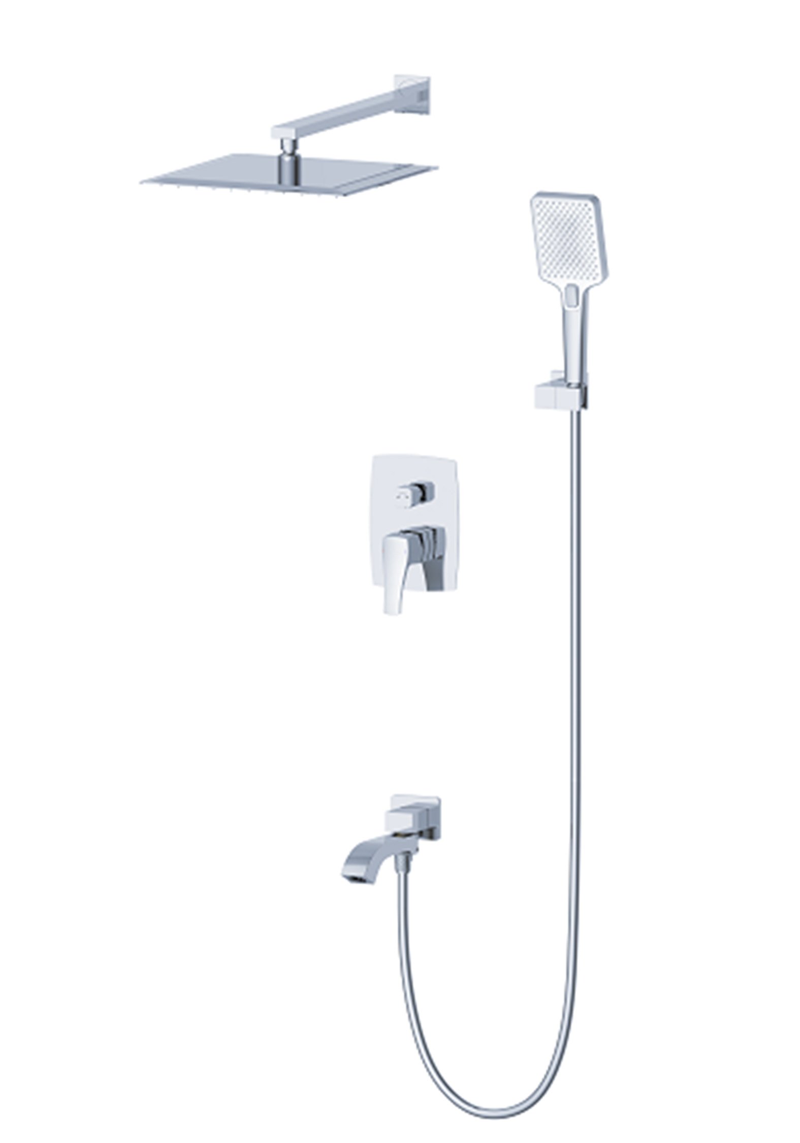 

Душевой комплект Wonzon & Woghand Flex WW-88939072-CR С ВНУТРЕННЕЙ ЧАСТЬЮ, хром