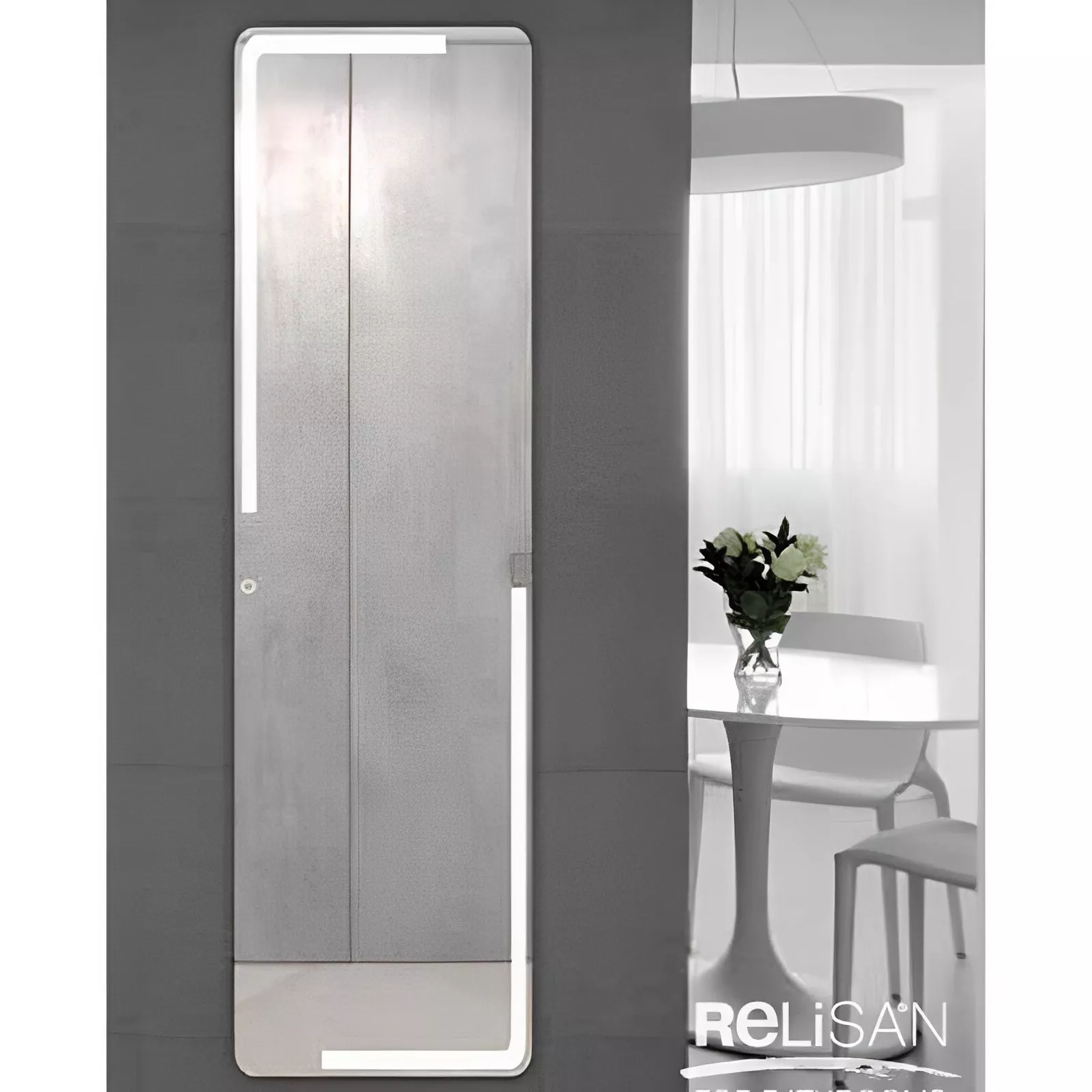 

Зеркало с LED подсветкой Relisan POLI Гл000024398, 45,5x135