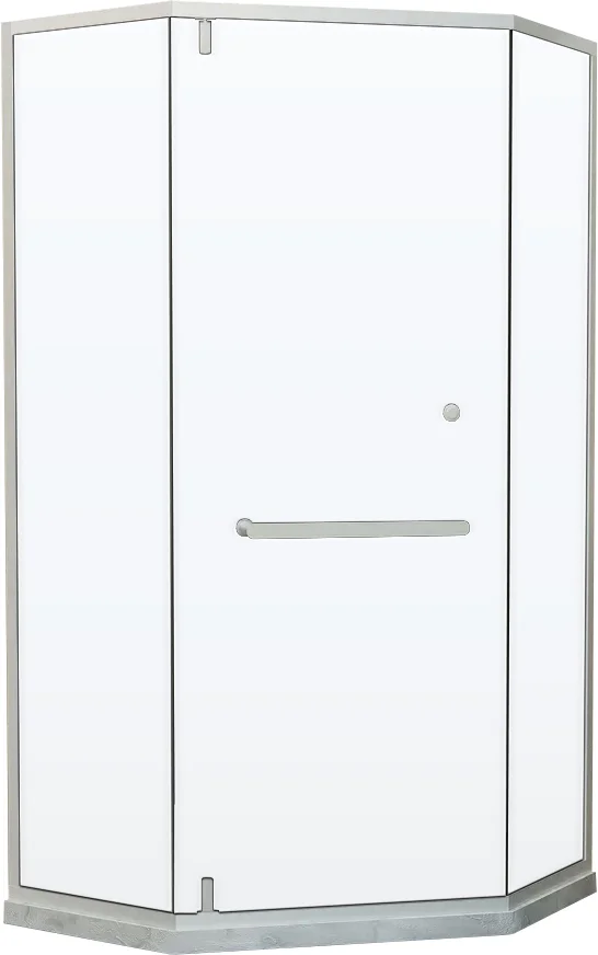   Santehnika Room Душевой уголок RGW Hotel HO-084-W 90x90x195 см, профиль белый, стекло прозрачное
