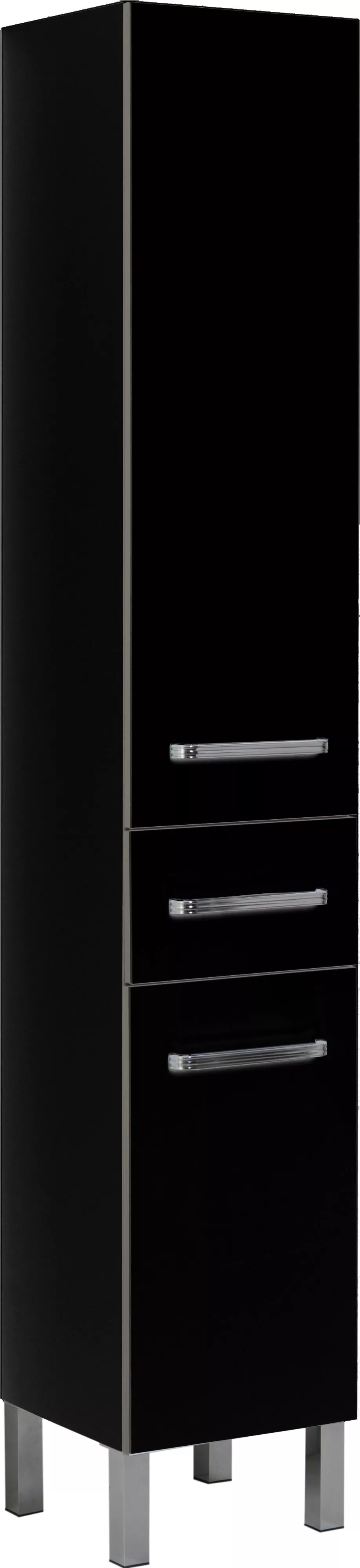 

Шкаф-пенал Aquanet Сиена 35 R напольный, черный