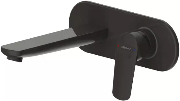 

Смеситель для раковины Bravat Rhein P8429564BW-ENG черный матовый