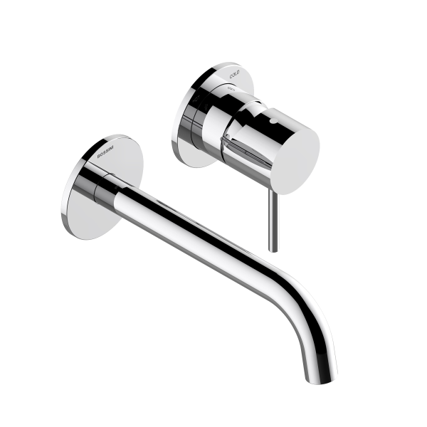 

TEO Смеситель настенный встраиваемый с изливом 18.5 см, без встроенной части Z00801, цвет хром