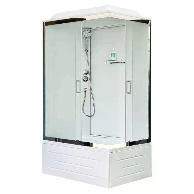 Душевая кабина Royal Bath BP 120х80 L профиль хром стекло матовое