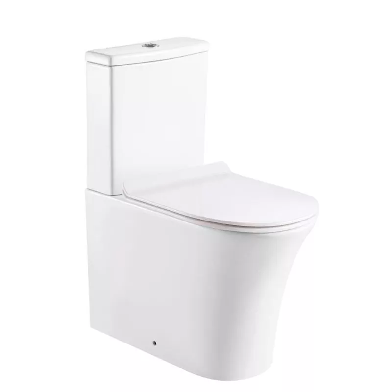 

Унитаз-компакт Orans Ceramic безободковый с бачком и сиденьем микролифт белый