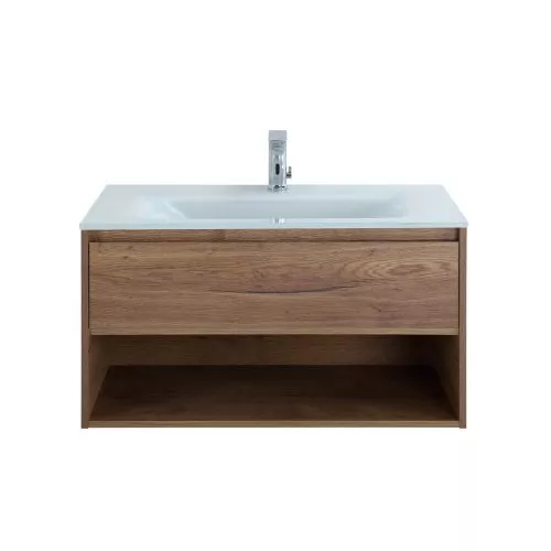 

Тумба с раковиной BelBagno Kraft 80 темное дерево