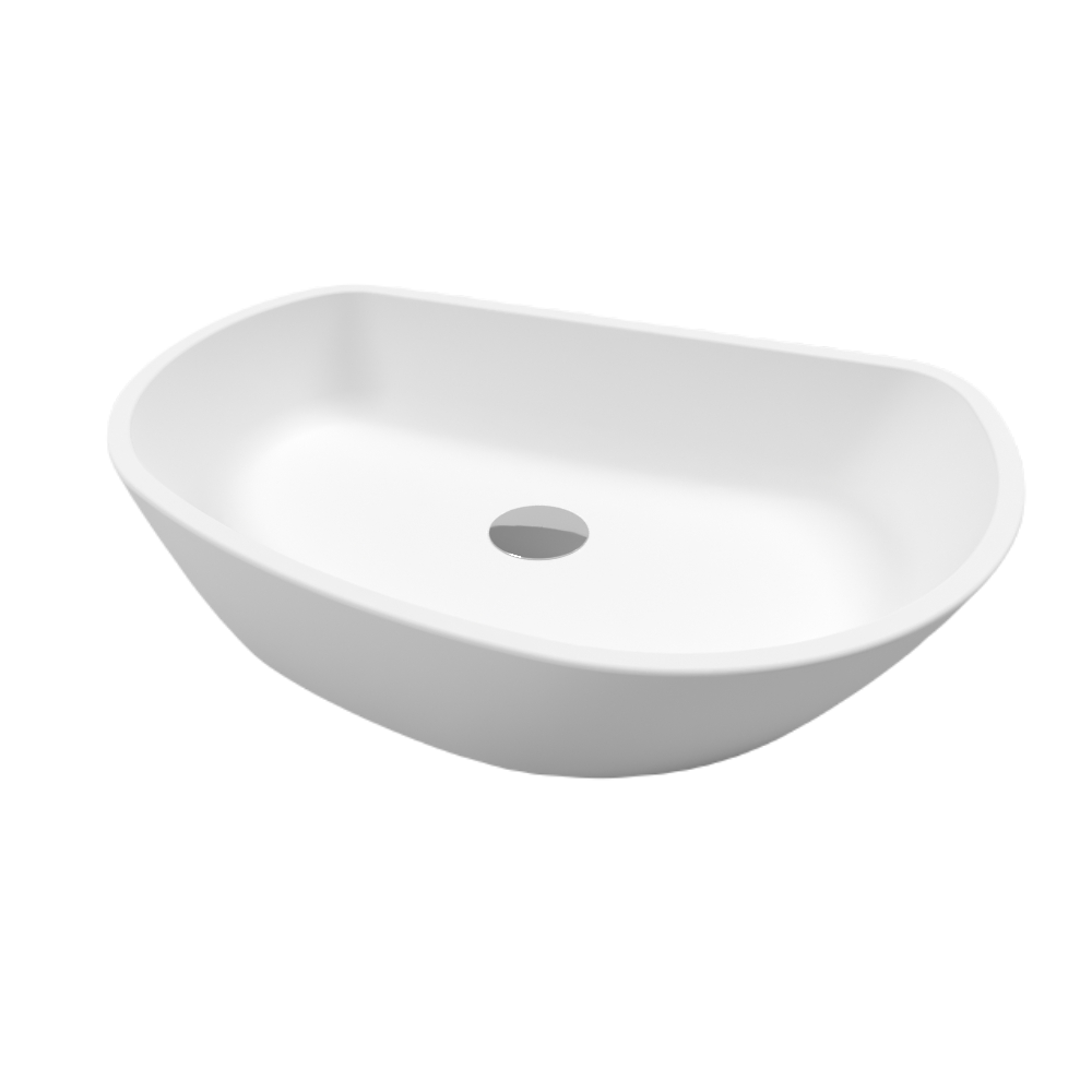 

Раковина накладная Whitecross Ametrine 60х37 белый матовый