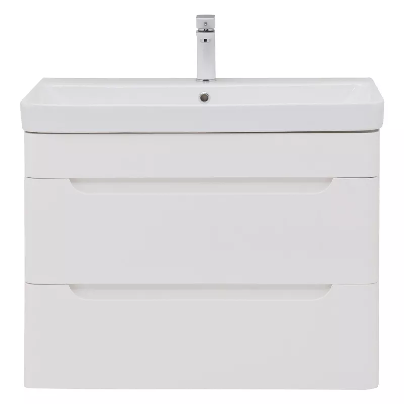 

Тумба с раковиной Allen Brau Aquanet София 80 белый глянец
