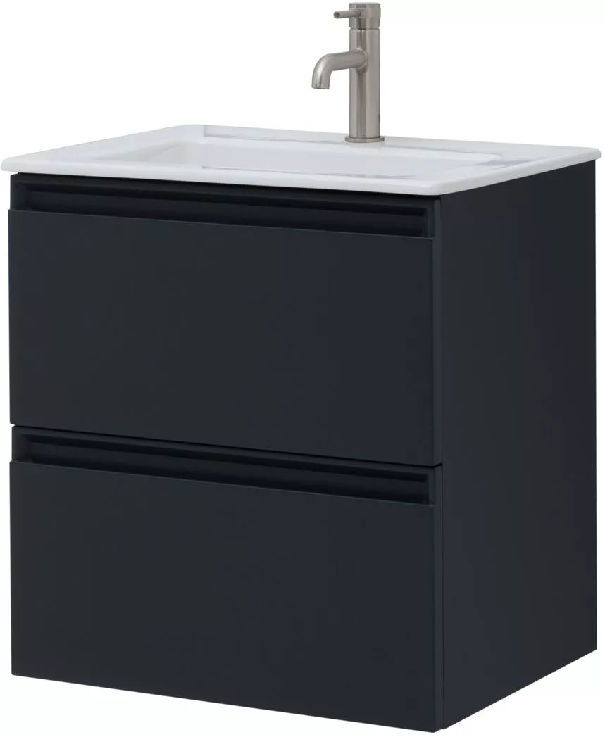Тумба с раковиной Allen Brau Eclipse 60 черный матовый
