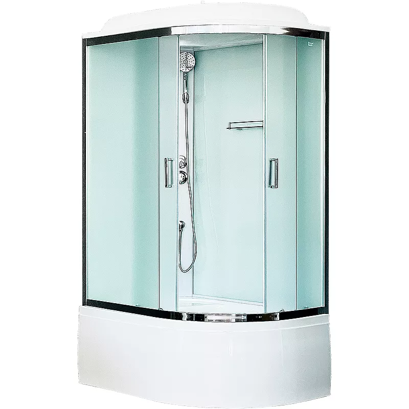 

Душевая кабина Royal Bath BK 120x80 L профиль хром стекло матовое