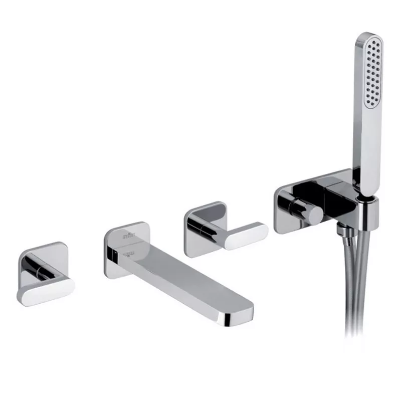 

Webert LV720901015 Смеситель для ванны с изливом, встраиваемый, цвет хром