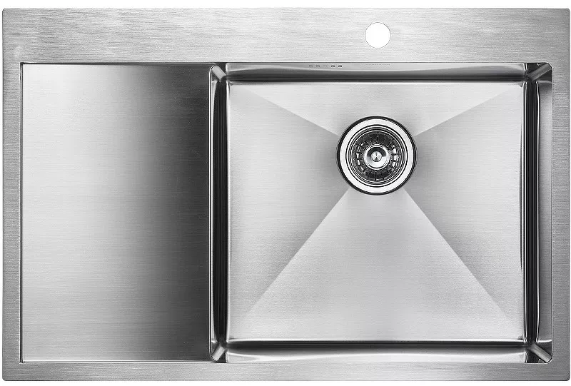 

Мойка кухонная Paulmark Kroner PM217851-BSR брашированная нержавеющая сталь R