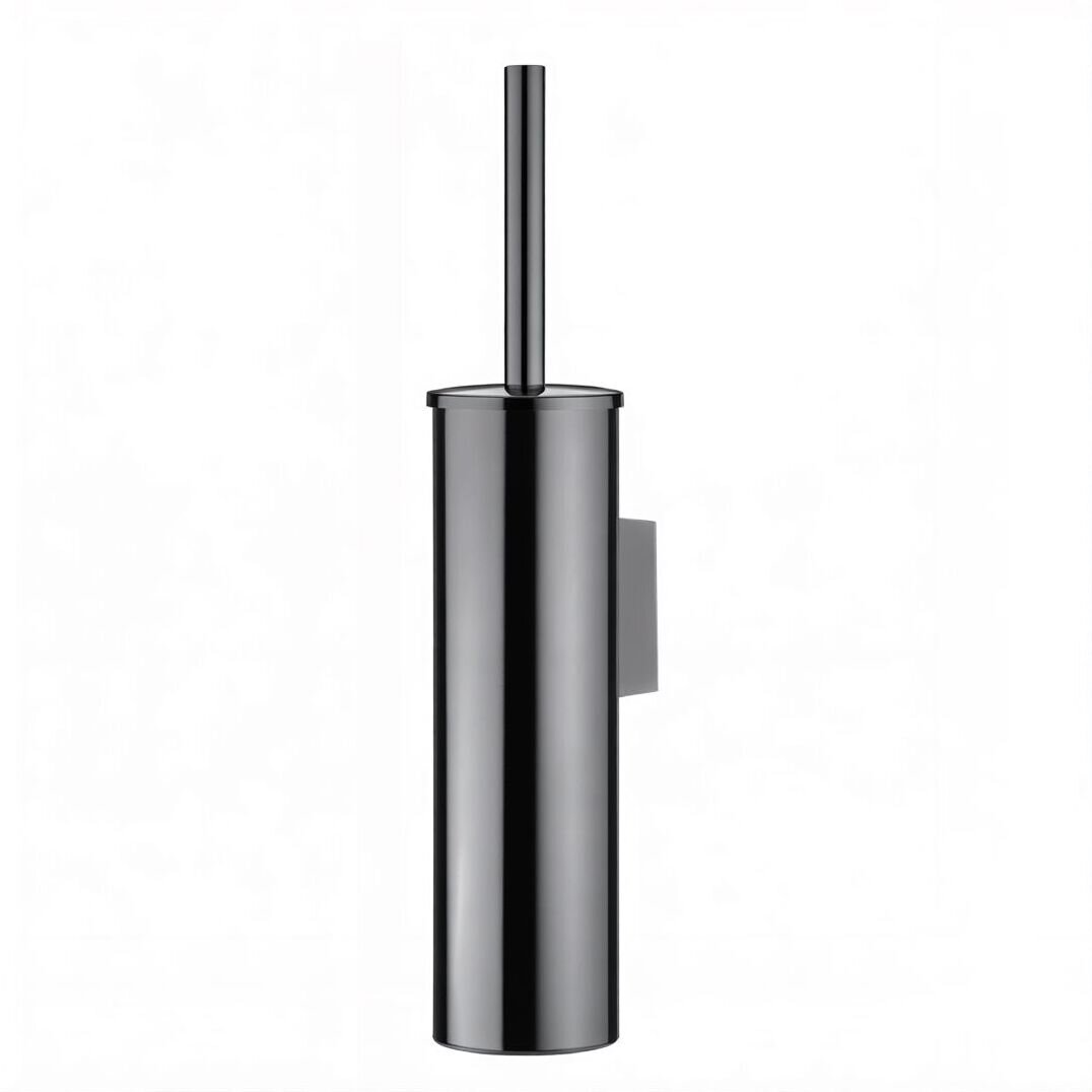 K-1087POLISHED BLACK Щетка для унитаза подвесная