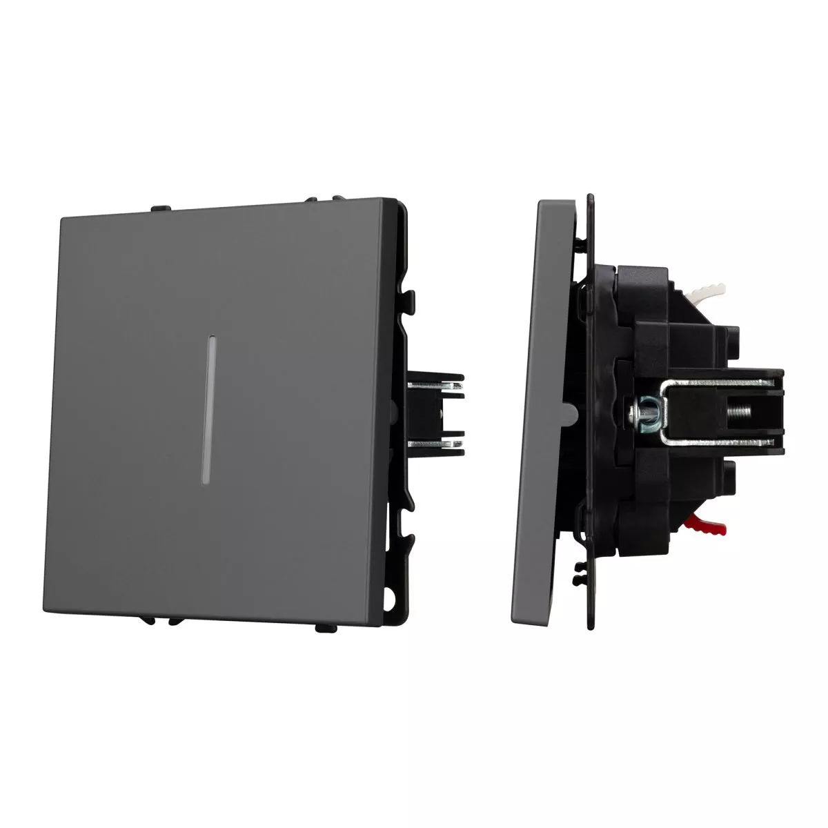 

Механизм выключателя одноклавишный непроходной Arlight LED SWT-NOBE-MK01-SFPL-L-GR (230V, 10A) 054260