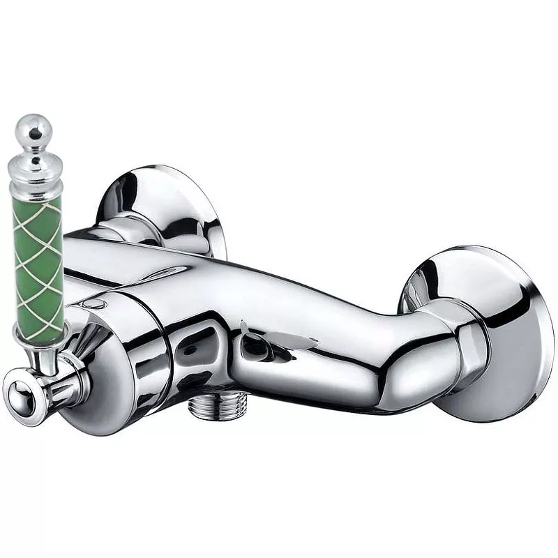 

Смеситель для душа Boheme Vogue хром с зеленым