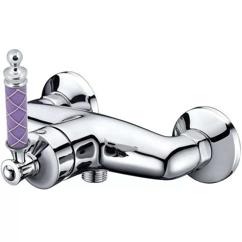 

Смеситель для душа Boheme Vogue хром с фиолетовым