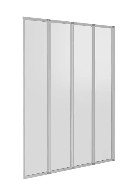 

Шторка на ванну Good Door Screen 100х140 профиль хром стекло рифленое