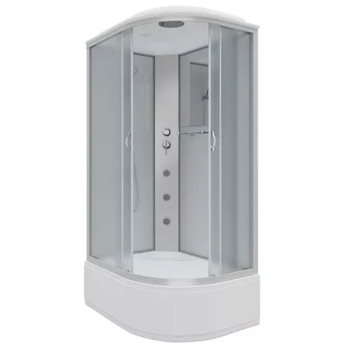 

Душевая кабина Niagara Classic 120х80 хром левая стекло матовое с гидромассажем