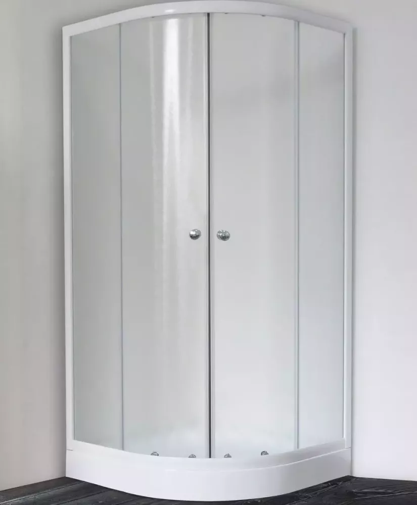 

Душевой уголок Royal Bath HKD 90х90 профиль белый стекло матовое