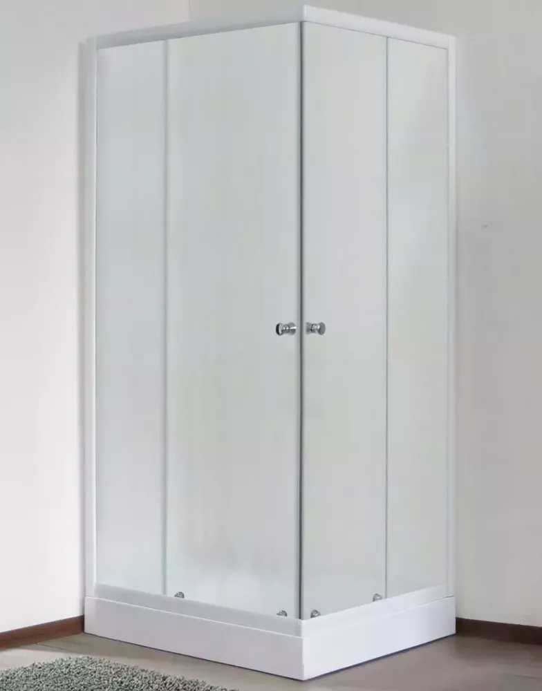 

Душевой уголок Royal Bath HPD 90х80 профиль белый стекло матовое