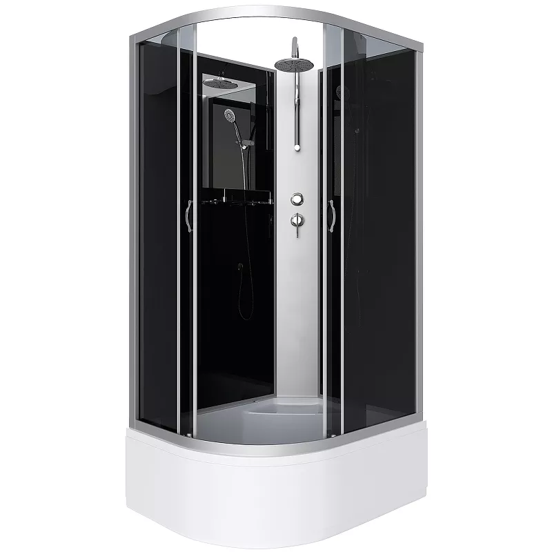 

шевая кабина Niagara Classic 120х80 хром правая стекло тонированное