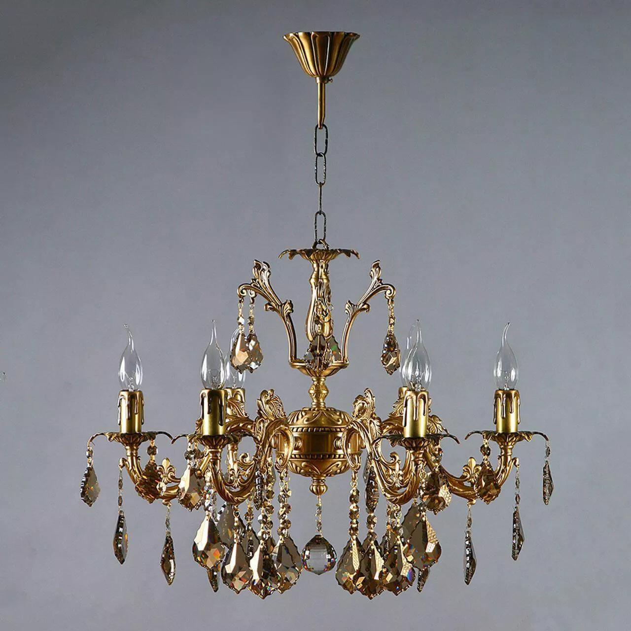 

Подвесная люстра Ambiente Granada 2118/6 AB Honey Leaf