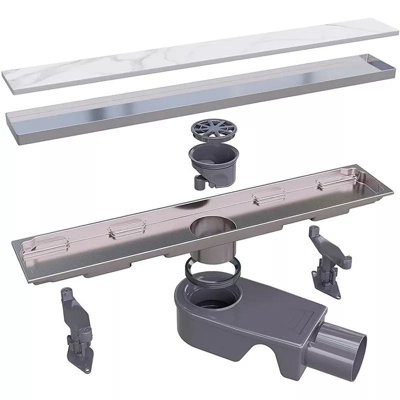 

Душевой лоток RGW SDR Shower Drain 60 47212260-01 хром с решеткой