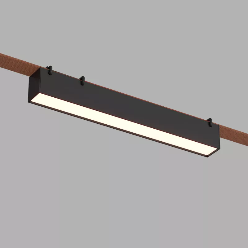 

Трековый однофазный светильник Denkirs Belty linear DK5674-BK