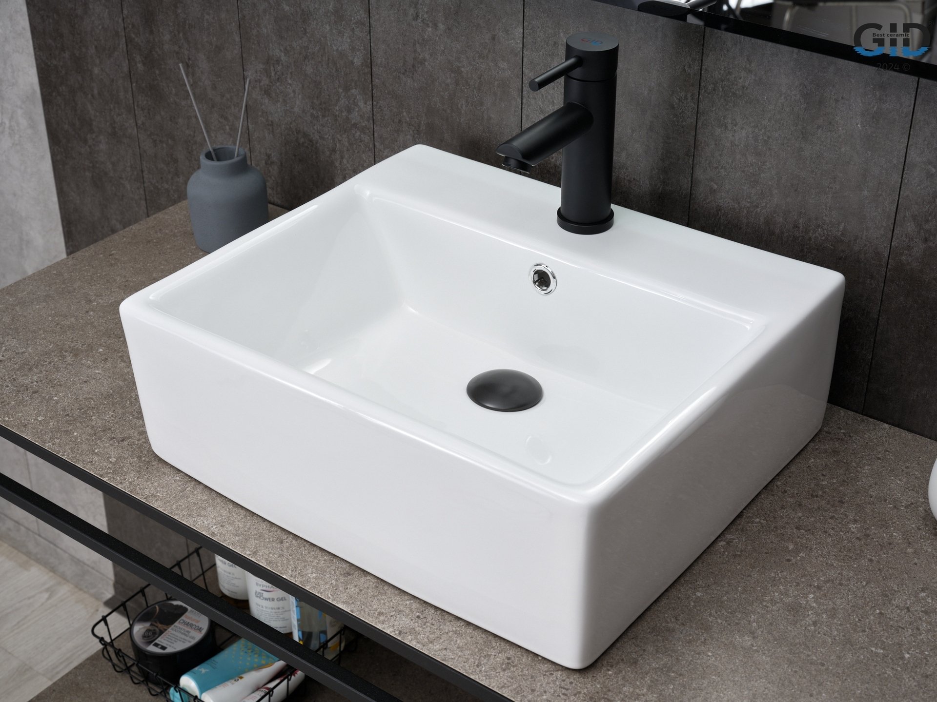 

Накладная раковина Gid 45.5 N9145 белая