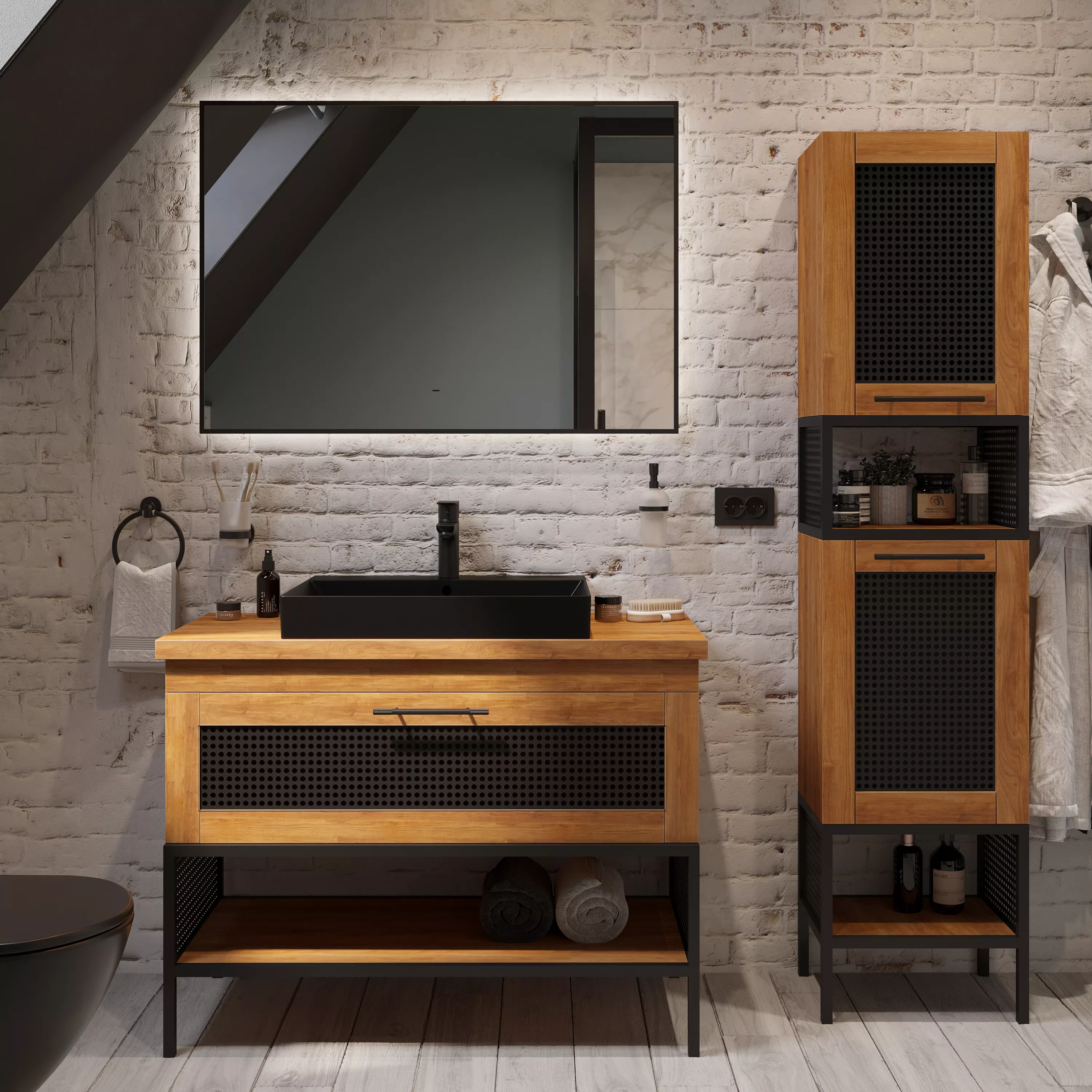 

Мебель для ванной Belinza Trellis 100 грецкий орех