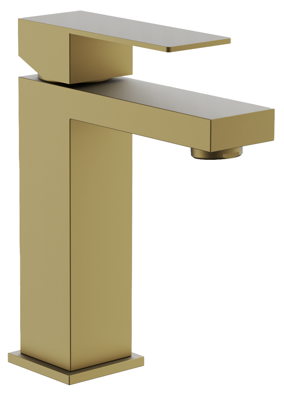 

Смеситель для раковины BELZ B10817-5 брашированное золото