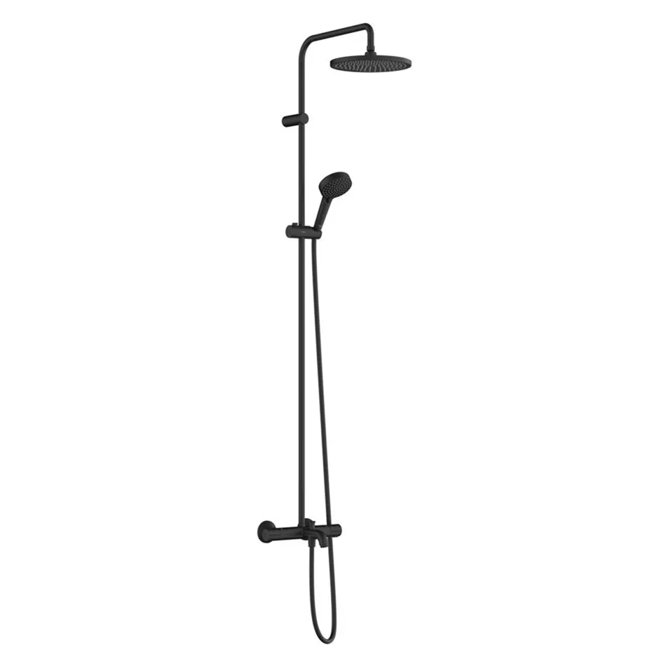 

Душевая стойка Hansgrohe Vernis Blend Showerpipe 240 26899670 черный матовый