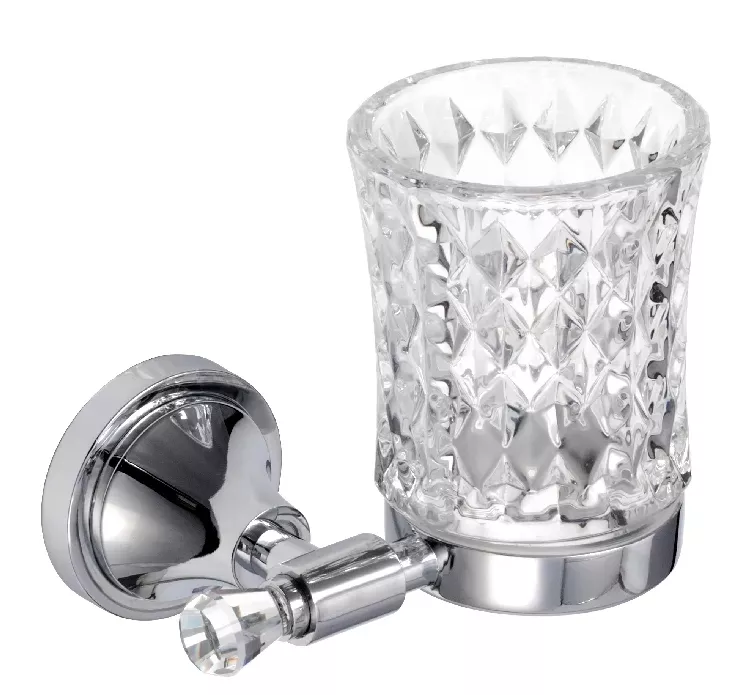 

Стакан для зубных щеток подвесной Fixsen Crystal хром