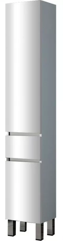 

Шкаф-пенал Sanvit Кубэ-3 32 с бельевой корзиной белый глянец