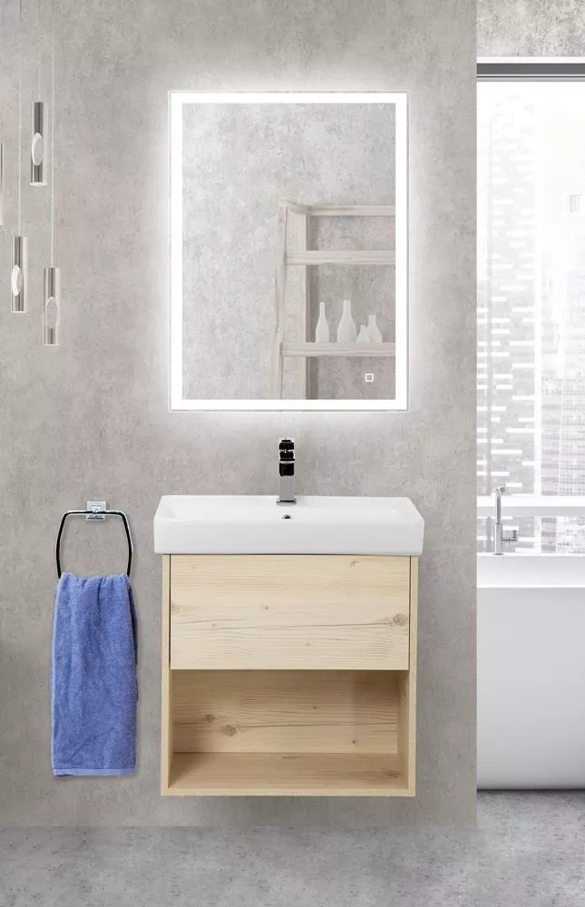 

Комплект мебели BelBagno Neon 60 светлое дерево