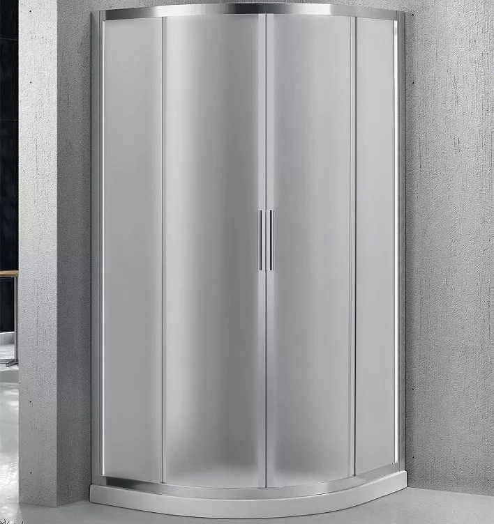 

Душевой уголок BelBagno Sela 90х90 профиль хром стекло рифленое