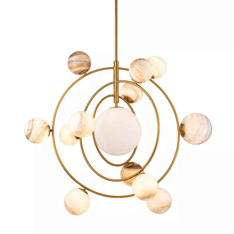 

Люстра на штанге Delight Collection Planet KG1122P-13 brass