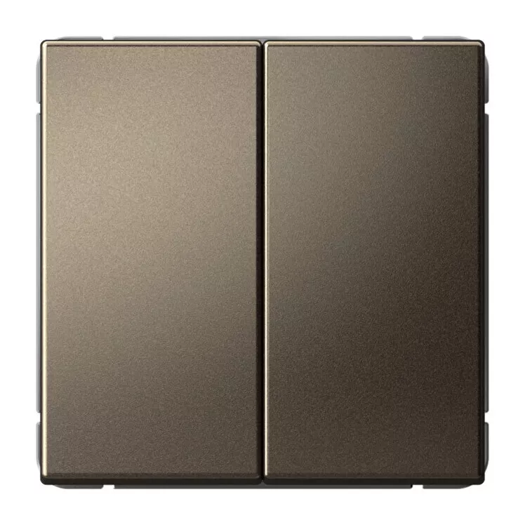 Выключатель двухклавишный (мокко) Systeme Electric GAL000617S