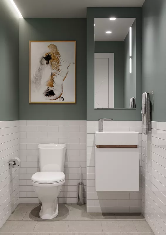 Мебель для ванной Акватон Эклипс М светлый эбони L, размер 46, цвет белый - фото 1