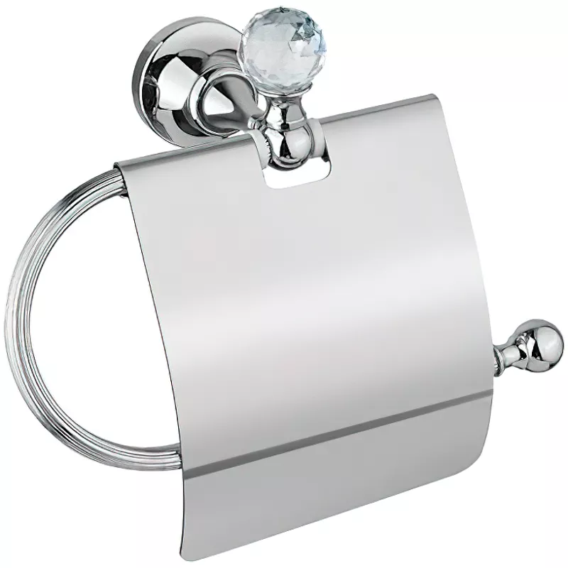 

Держатель туалетной бумаги Cezares Olimp хром с кристаллом Swarovski