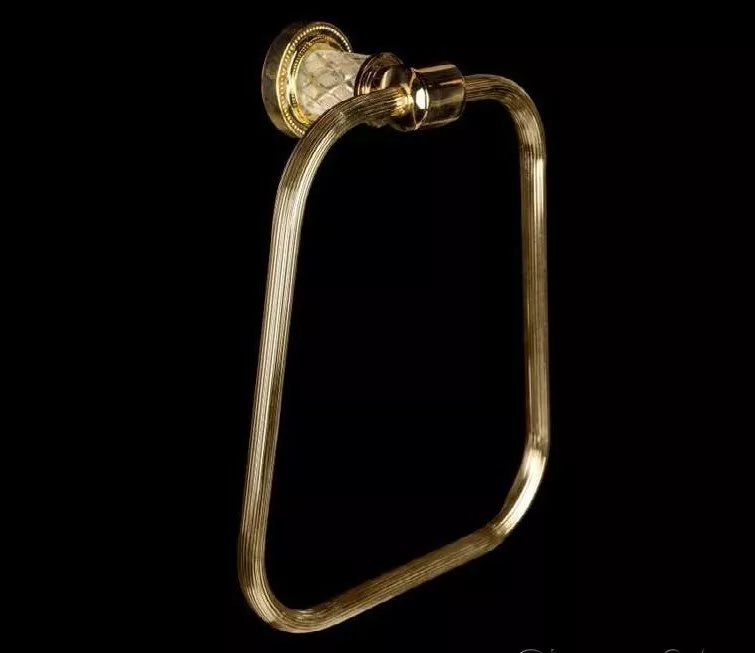 

Полотенцедержатель Boheme Murano crystal золотой глянцевый