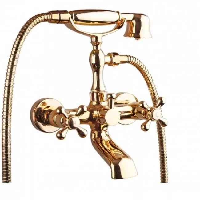 

Смеситель для ванны с душем KAISER Carlson Style (44222-3/44223-3 GOLD)