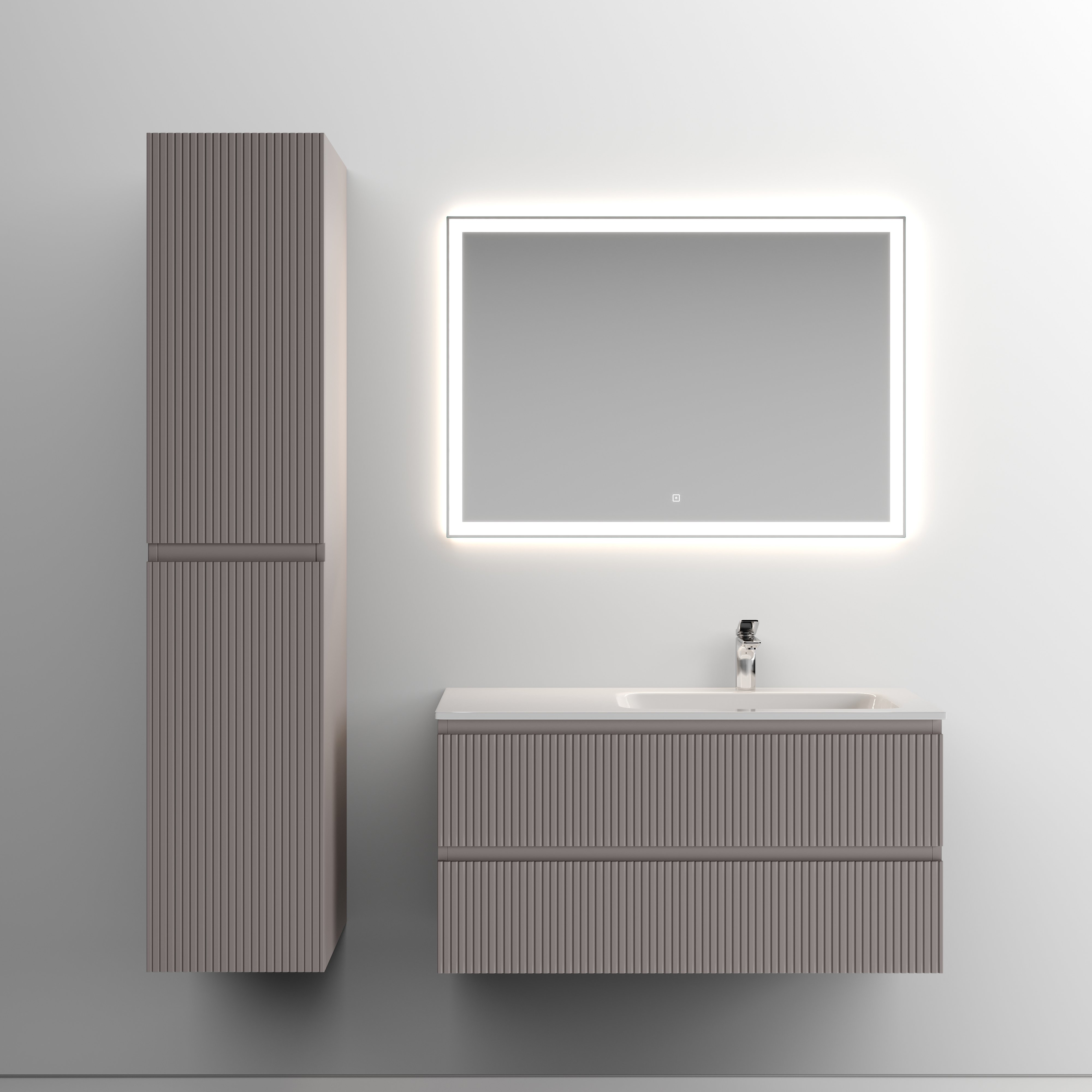 

Мебель для ванной комнаты Sancos Snob T 100 см, R, doha soft