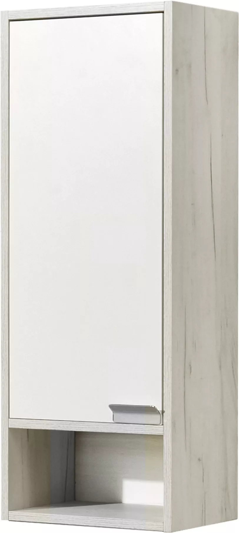 Шкаф подвесной Aquaton Флай 35 L белый-светлое дерево