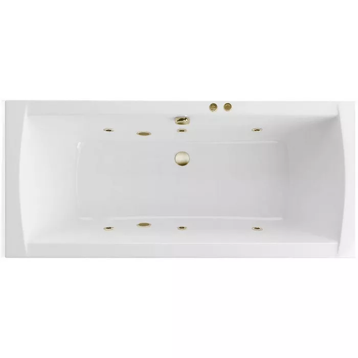 

Ванна акриловая Excellent Aquaria Lux Soft 180х80 с гидромассажем белый - бронза